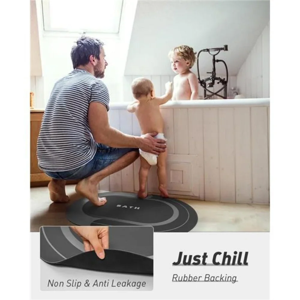 Bath Mat-Bathroom Mat Bathroom Rug Absorbent Non Slip Quick Dry Stain Resistant